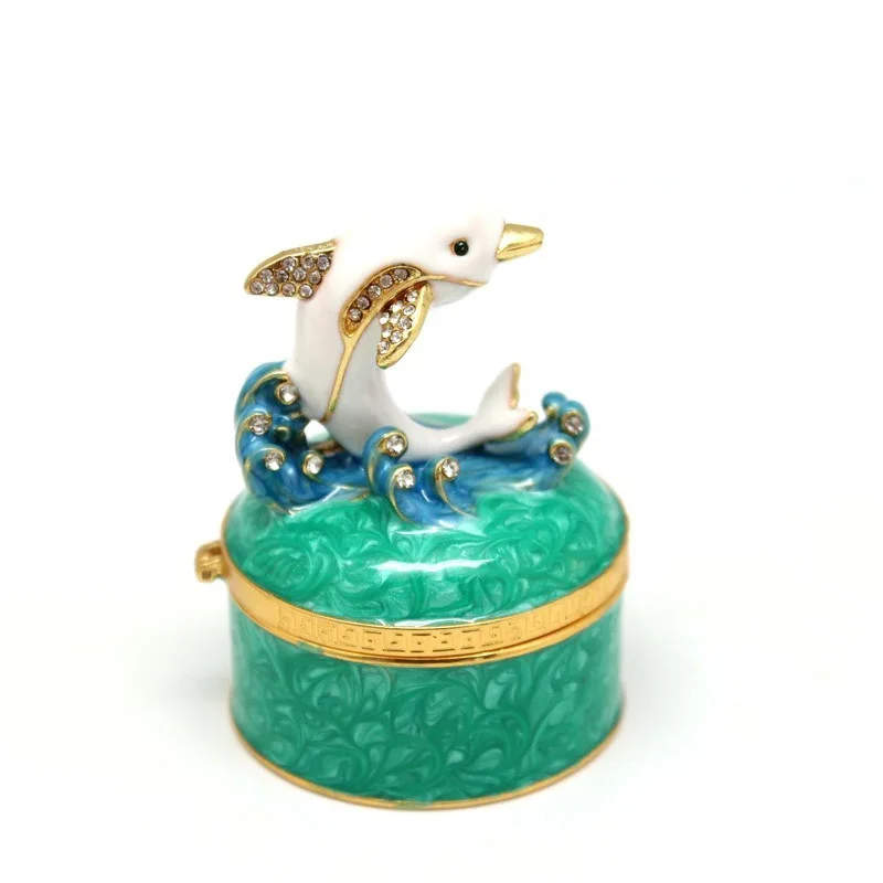 Dolphin Display Trinket Jewelry Box