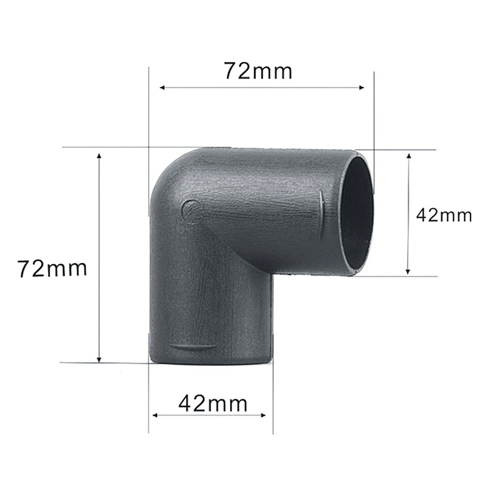 

42mm Car Air Heater Ducting Pipe Air Vent Outlet L Shape Elbow Bend Pipe Exhaust Connector for Webasto Eberspaecher