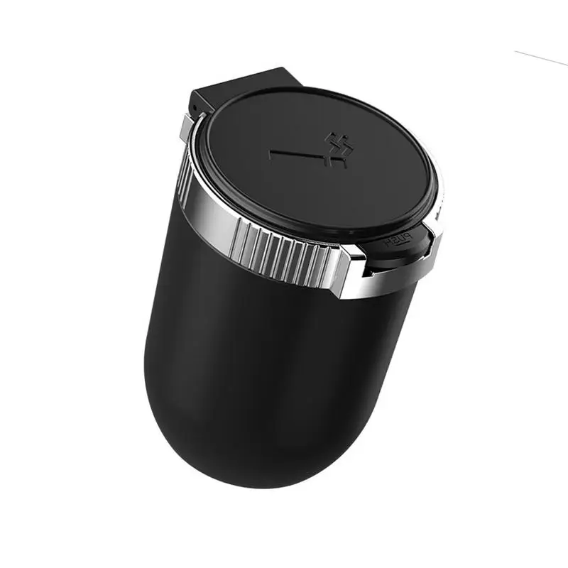 

Car Ashtray With Lid Detachable Ash Tray Automatic LED Light Indicator Ashtray Office Home Car Ashtrays Mini Car Trash Can