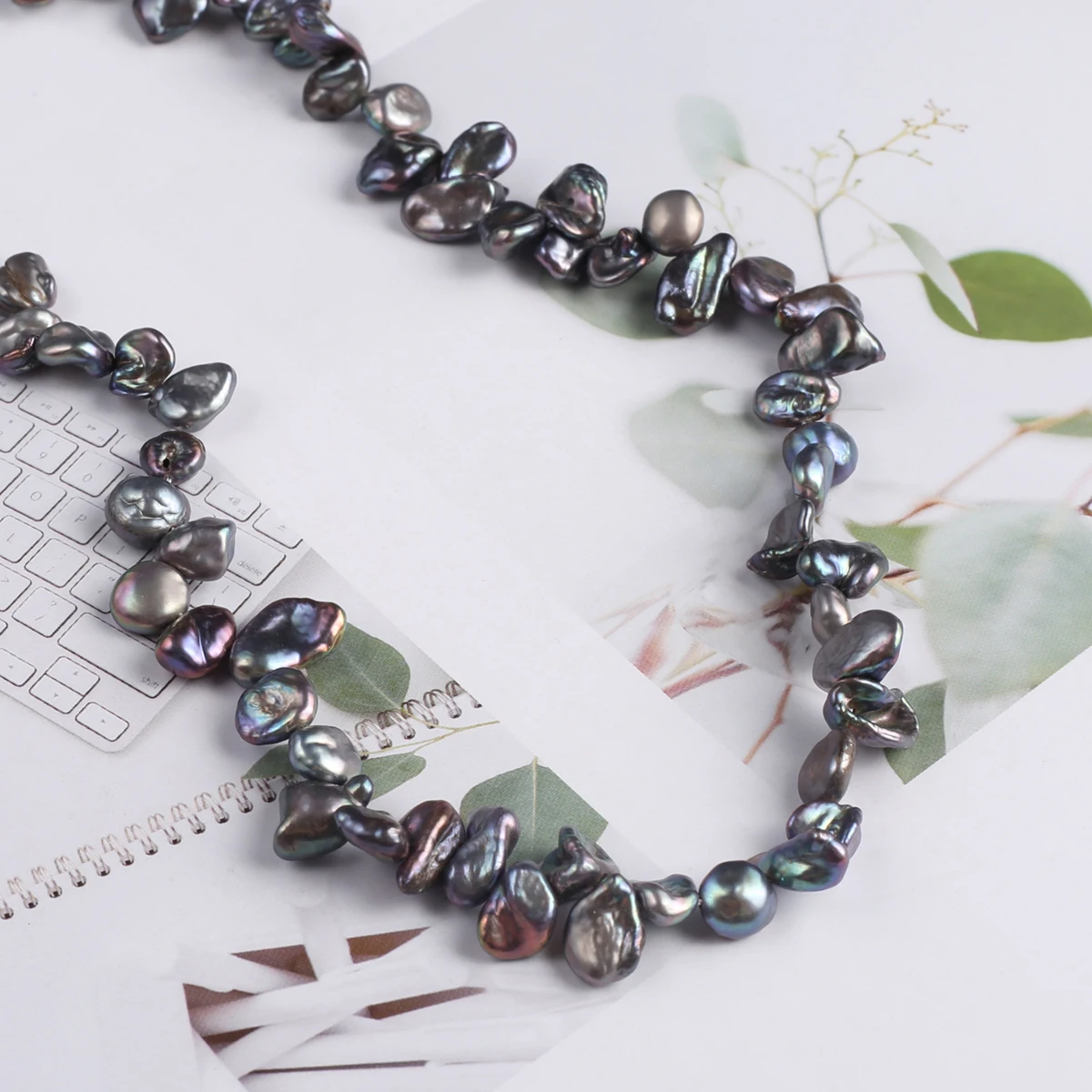 Natural Black Baroque Pearl Beads Irregular Loose Hole Bead for Jewelry Making Diy Women Necklace Bracelet Gifts