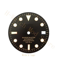 black golden dial made for seiko nh35a movement diving watch refitted with japanese c3 luminous for skx007 nh35364r367