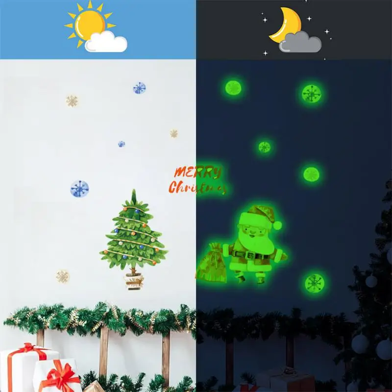 

Festive Creative Stickers Household Use Decorative Wall Stickers Unique Sticker Christmas Wall Decals Home Decor Stickers