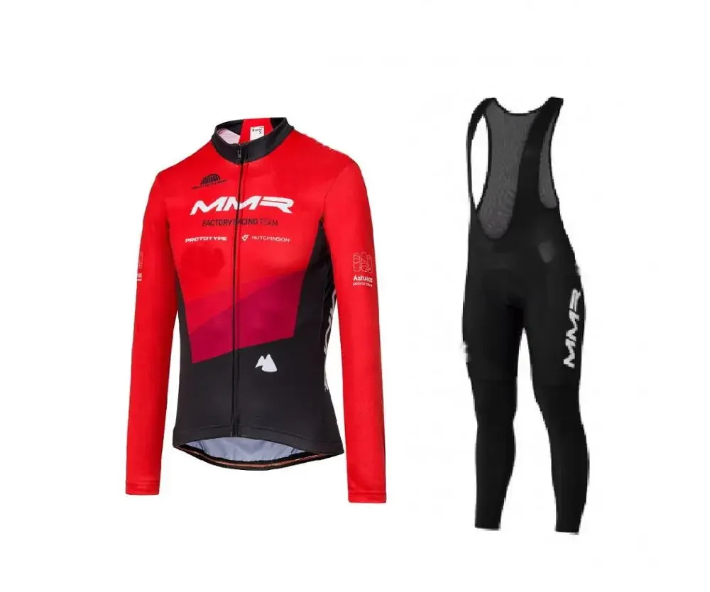 Зимняя флисовая Термоодежда для велосипедной команды 2020 MMR трикотажная футболка