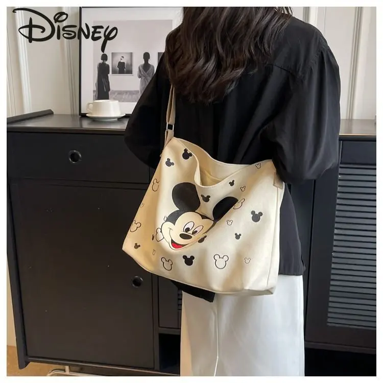 Disney Mickey New Women's Crossbody Bag Fashion Casual Shoulder Bag Cartoon Multi Functional Large Capacity Commuter Bag