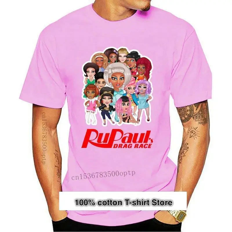 

Camiseta de serie de TV RuPaul Drag Race para hombre, camisa de talla grande 4XL 6XL, temporada 8, novedad