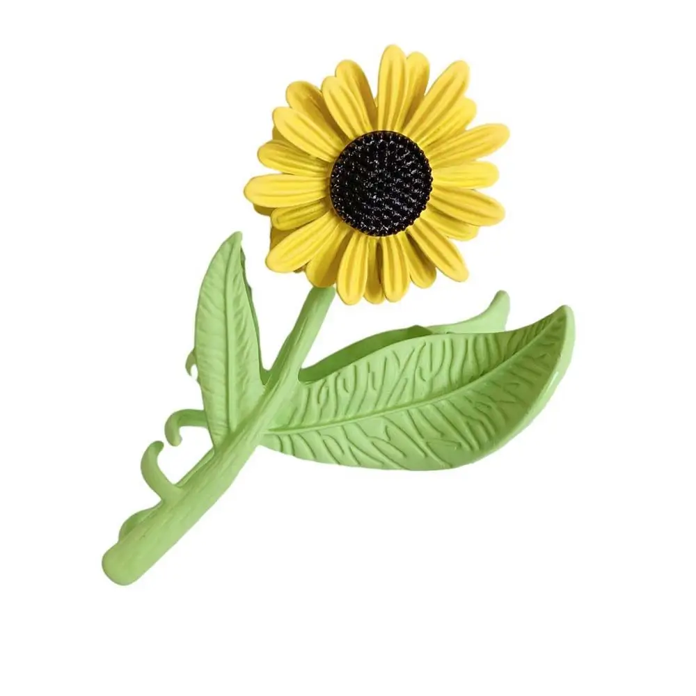 

Geometric Hair Claw Daisy French Female Hair Accessories Sunflower Hair Claw Flower Hair Clip Korean Style Grab Clip