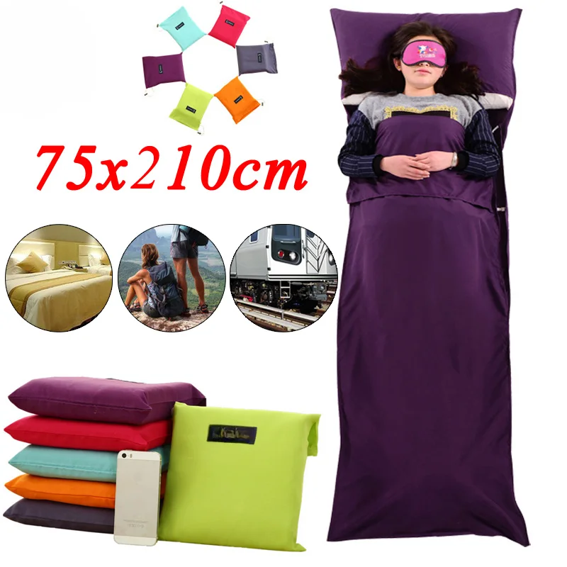 

Outdoor Travel Sleeping Bag Hotel Adult Portable Single Liner Folding Summer Hiking Simple Lightweight Envelope Bedding
