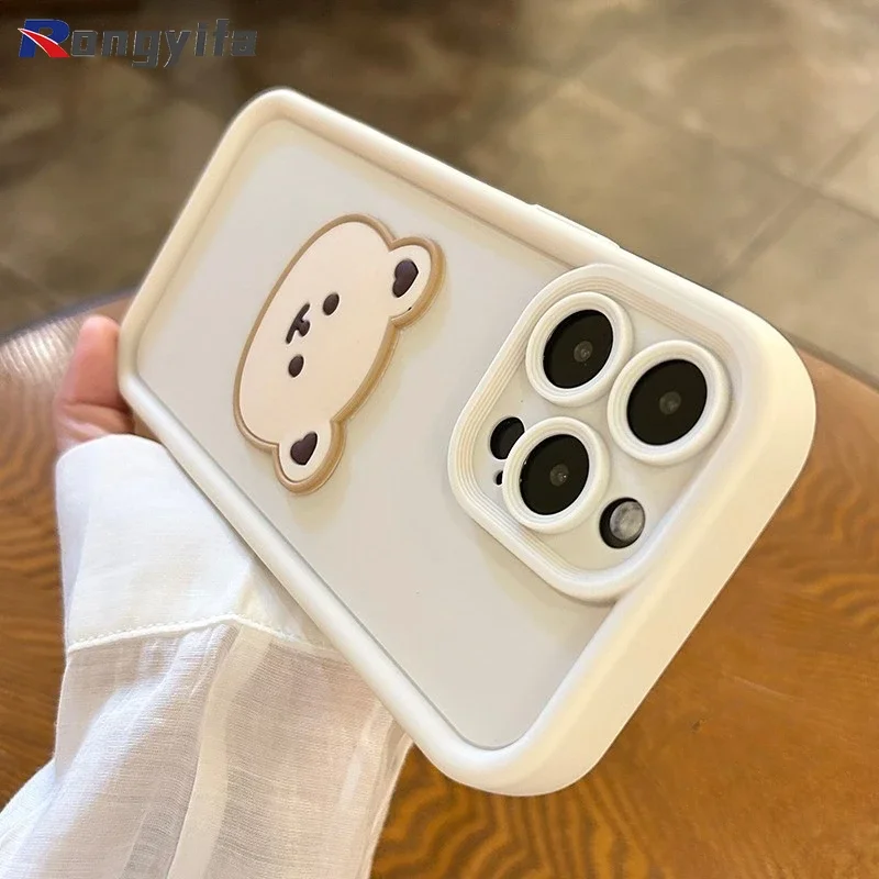 Для Vivo IQOO Z9 Turbo+ T3 Lite Z9S Pro Y28 Y200 GT Y100A Y37 Ultra Y03 Y18E Y18i Y28S Y36T Чехол для телефона Bear Soft Cover