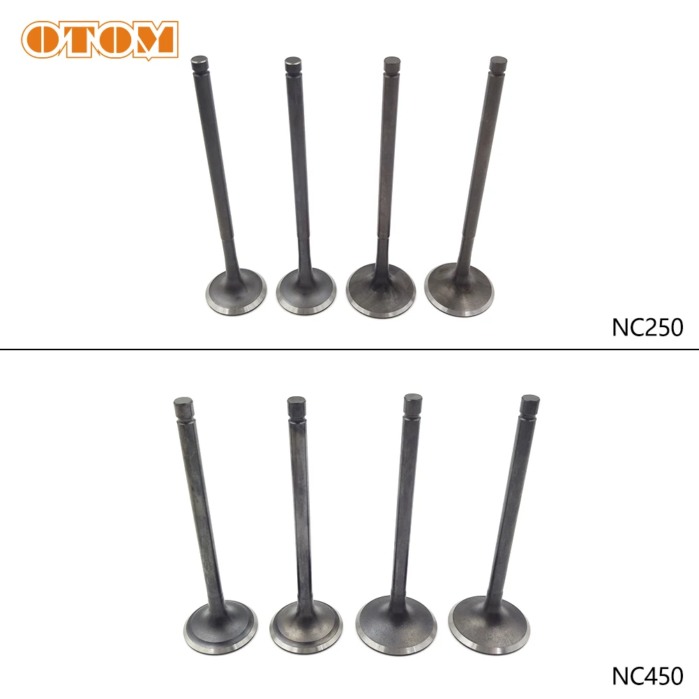 Впускной Выпускной клапан мотоцикла, выпускной клапан двигателя для ZONGSHEN NC250 NC450 KAYO ZUUMAV MOTOLAND AVANTIS GR7 GR8 BRZ, кроссовые мотоциклы