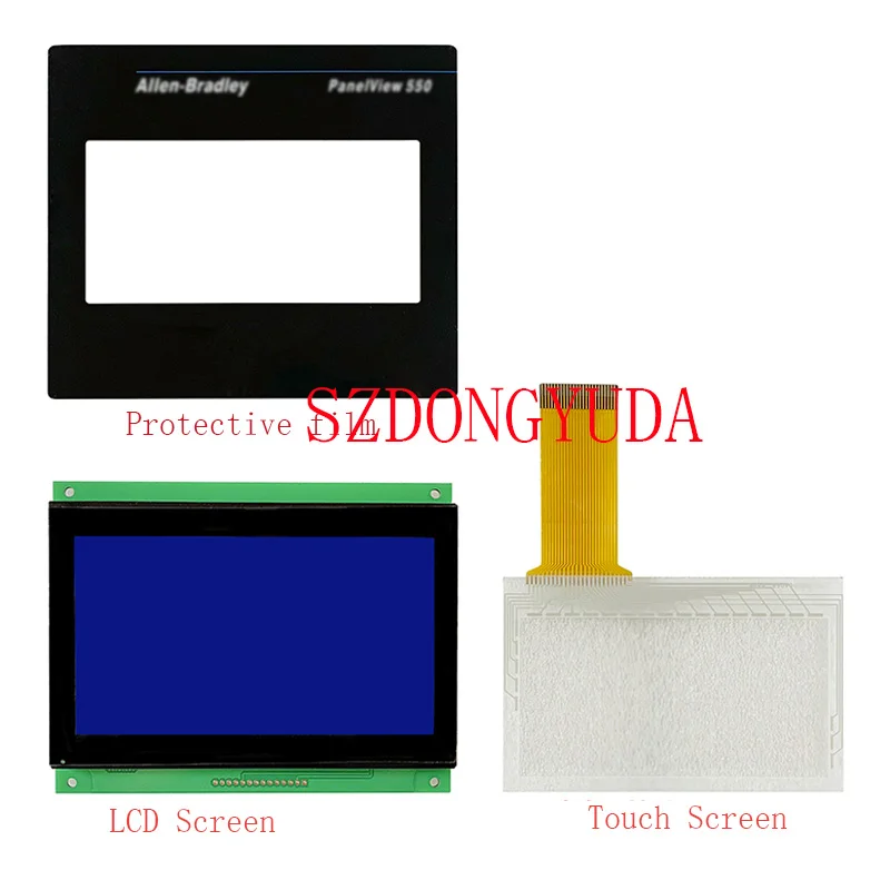

New For PanelView 550 HMI 2711-T5A5L1 2711-T5A8L1 2711-T5A9L1 LCD Display Protective Film Touch Screen Glass Replacement