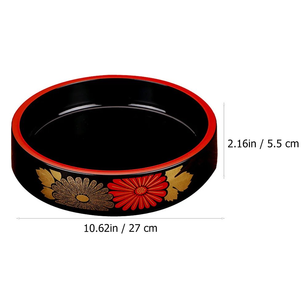 

Sushi Circle Cake Pan Food Serving Plastic Dish Practical Sashimi Storage Creative Container