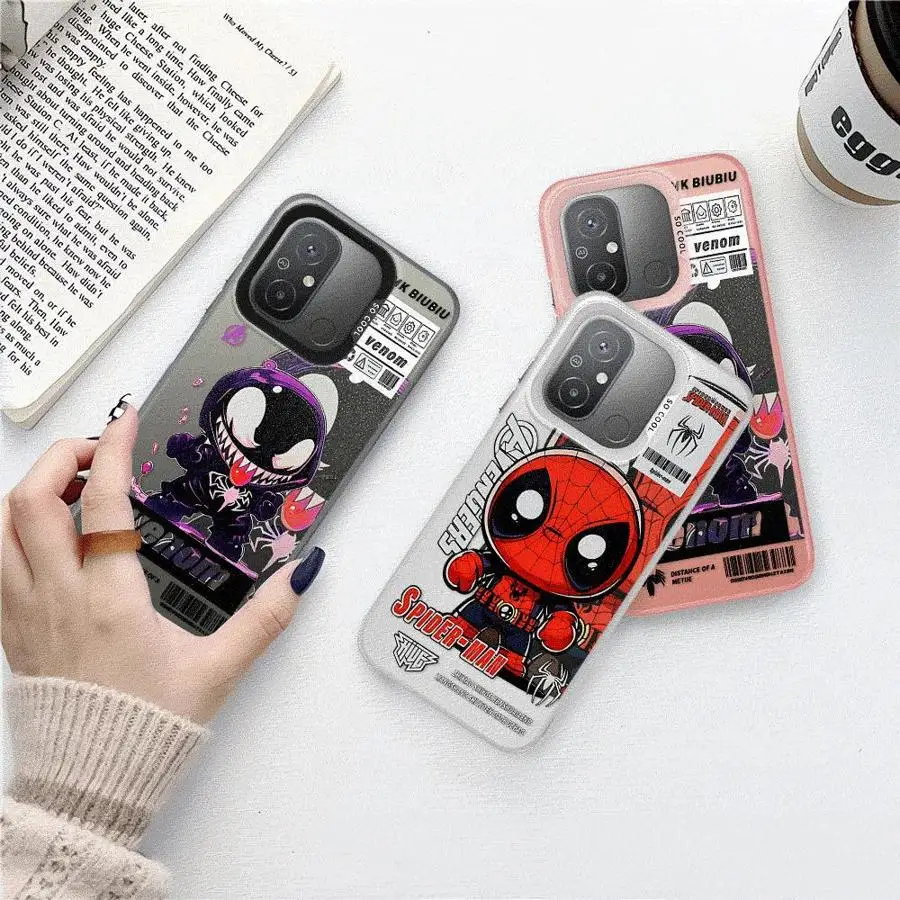 Marvel Venom Ironman Phone Case for Xiaomi Redmi 12 12C 13C 5G 13 4G A1 A2 Plus A3 Poco X3 NFC Pro C50 C51 C61 Bumper Cover
