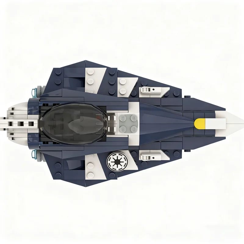 Фото 207 деталей MOC Plo Koon S Delta Starfighter Blade Dorin Star Battle: Конструктор-модель, развивающая игрушка, подарок на праздник, для обучения №4