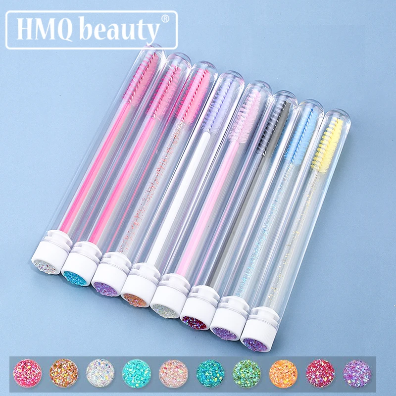 50/100/200PCS Disposable False Eyelashes Mascara Brushes Eyelash Brush For Eyebrow Reusable Tube