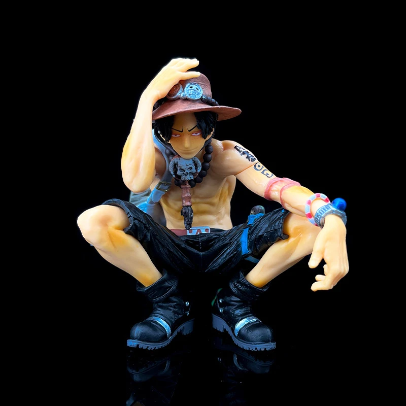 

Фигурка 13 см One Piece Portgas · D · Ace, приседающий рюкзак, аниме, периферийная мультяшная модель, дисплей, подарок на день рождения