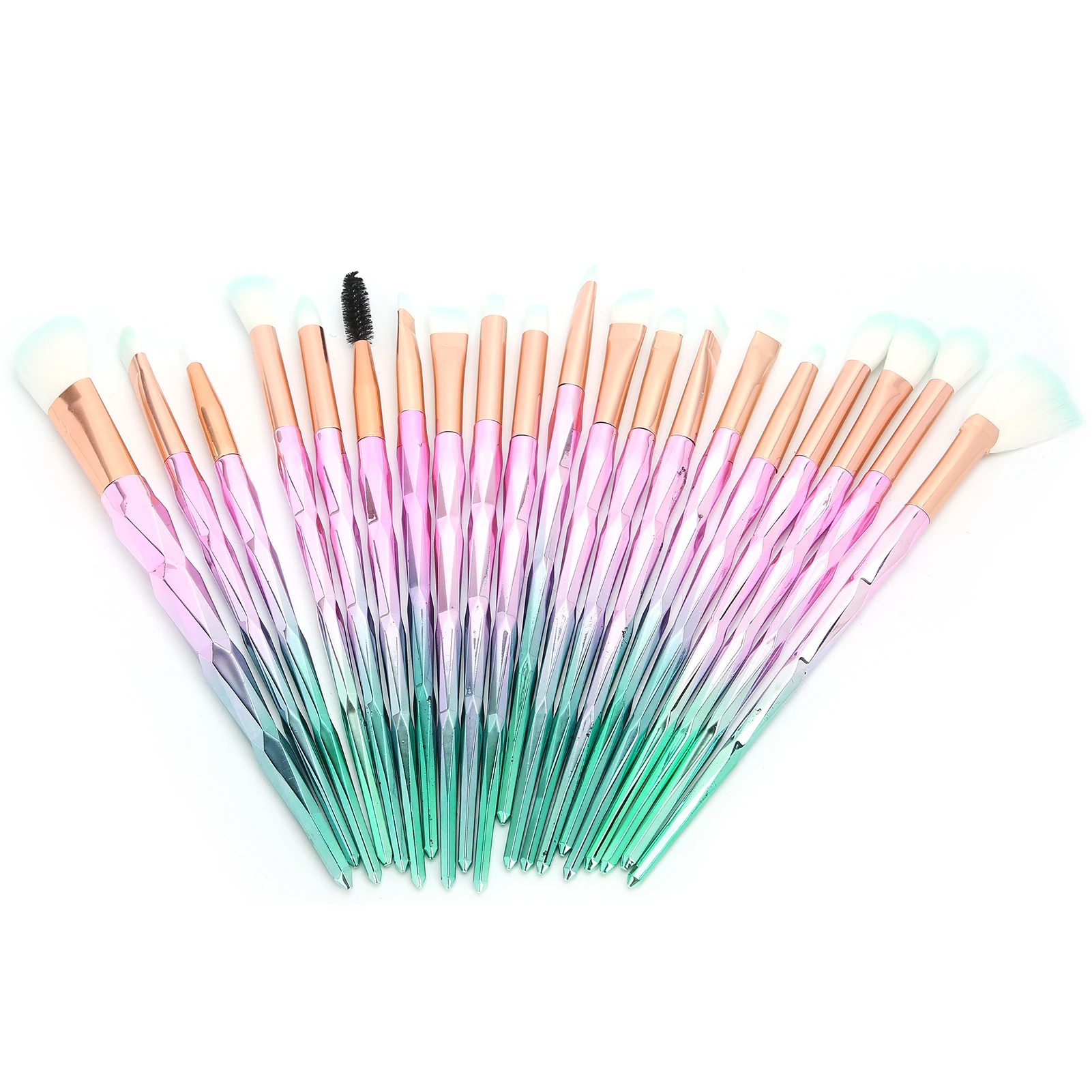 

20pcs Facial Makeup Brush Set Eyeshadow Blusher Powder Brush Set Professional Makeup Tools