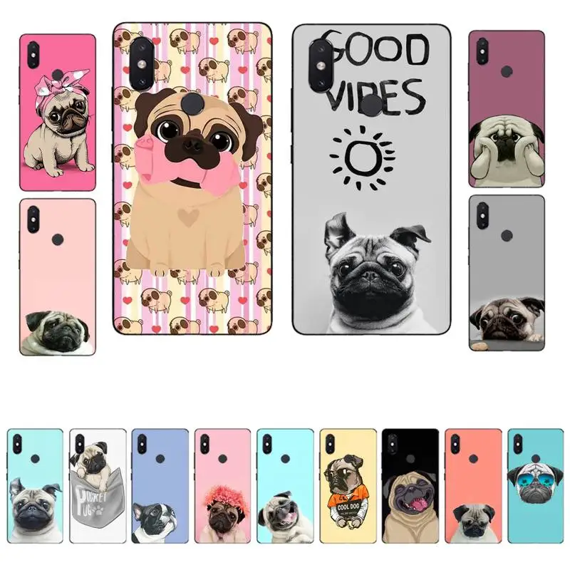 

Pug Dog Phone Case for Xiaomi mi 8 9 10 lite pro 9SE 5 6 X max 2 3 mix2s F1