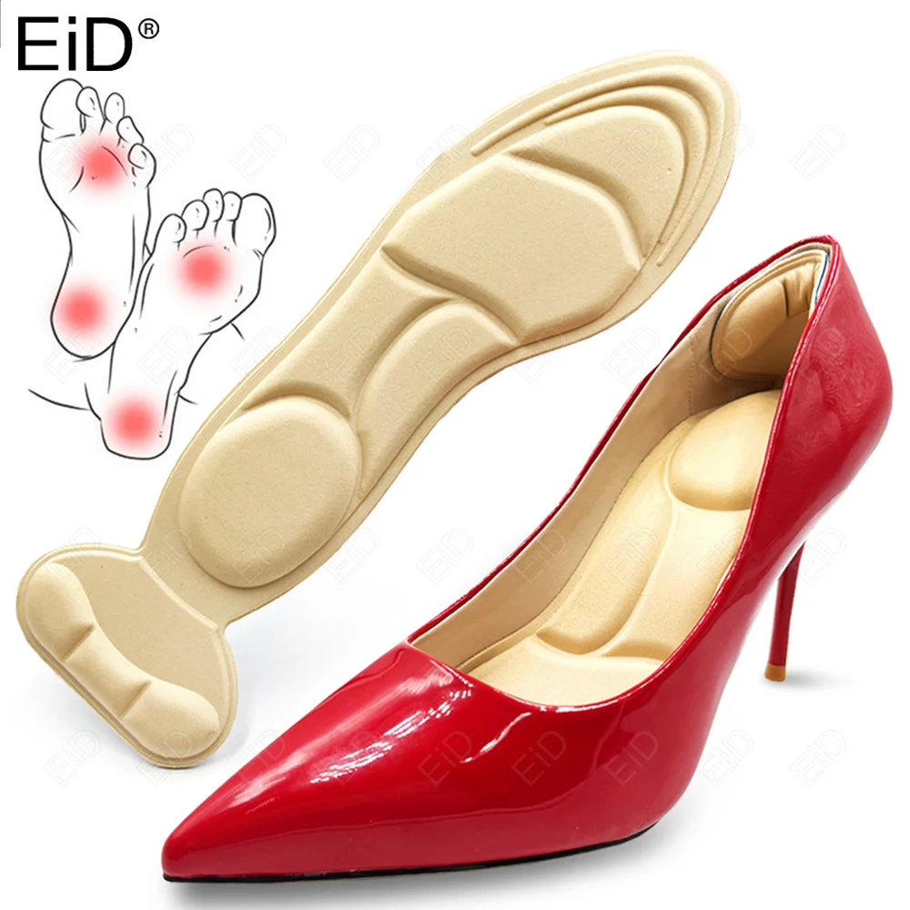 

EiD Memory Foam Insole Pad Inserts Heel Post Back Breathable Anti-slip for High Heel Shoe New Shoe Cushion Arch Support Insoles