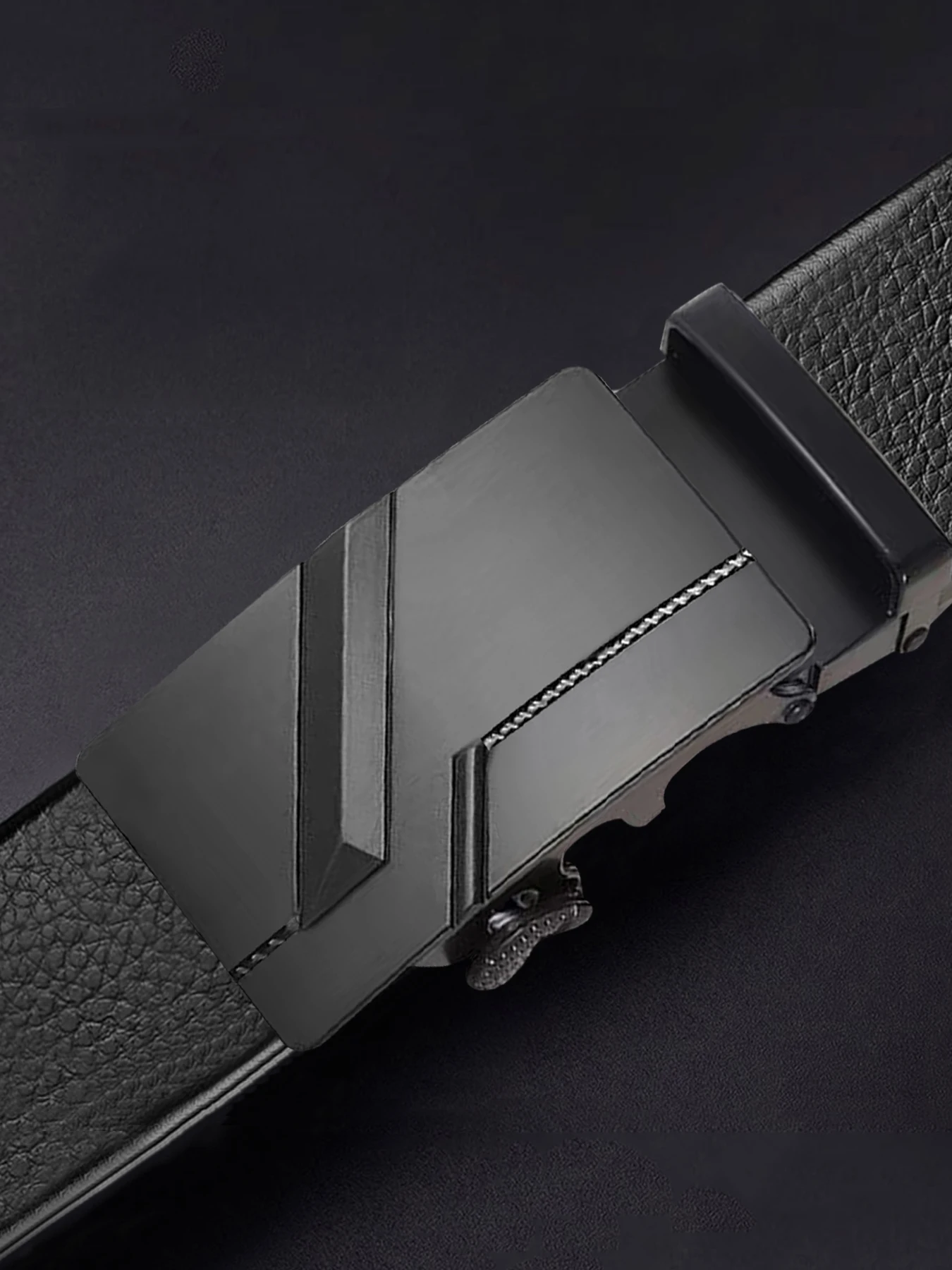 Ремень JIFANPAUL мужской из натуральной кожи Модный деловой пояс с автоматической