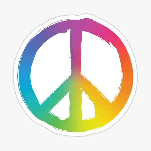 

5 шт., наклейки на автомобиль с надписью «Peace And Pece»