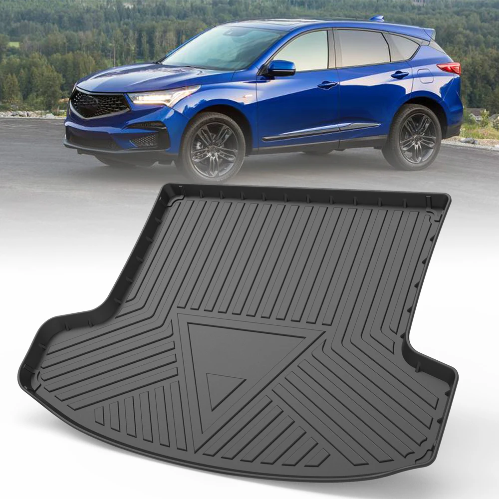 TPE Car Rear Trunk Mat Storage Box Pad For Acura RDX 2018 2019 2020 2021 2022 Waterproof Protective Rubber Car Mats