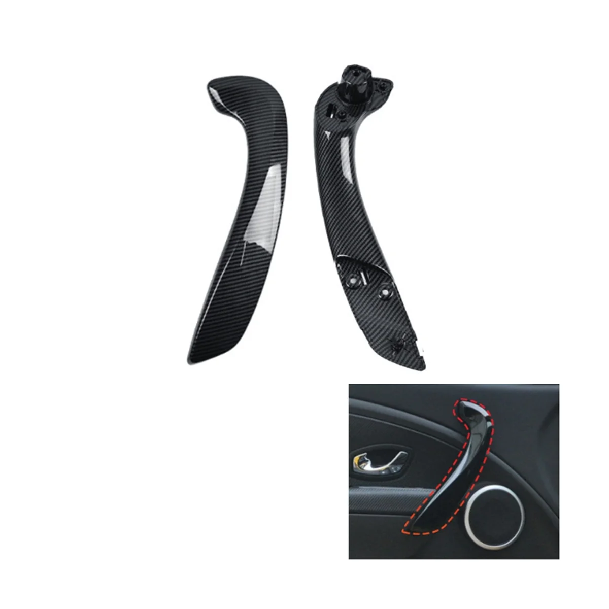 Автомобильная левая передняя и внутренняя дверная ручка в сборе 809540001R 809600007R для