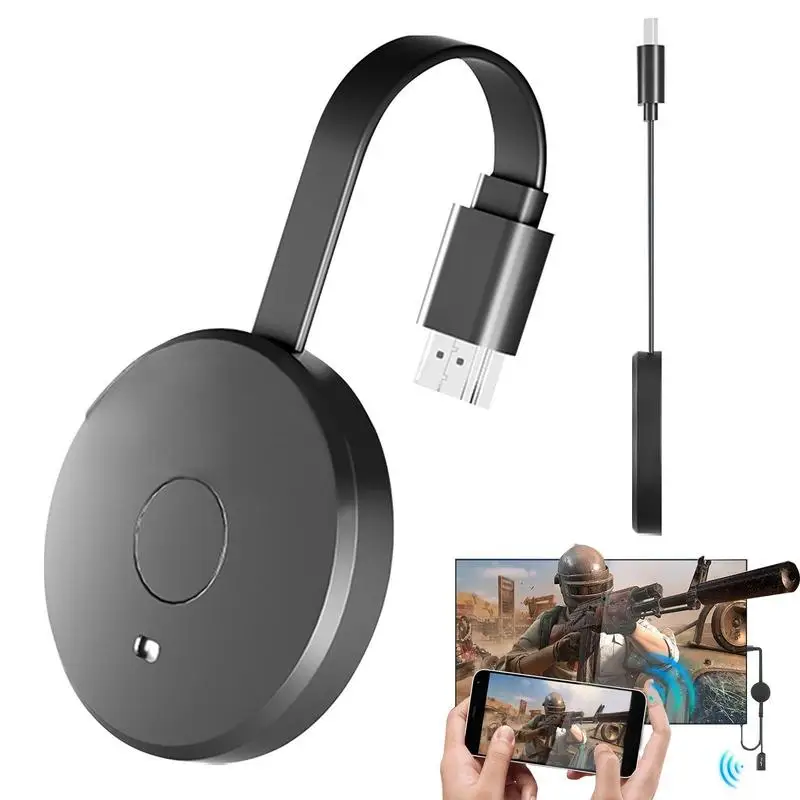 

Wireless HD Transmitter Screen Mirroring Smartphone To HDTV Projector 2.4G/5G TV Adapter For The APP Miracast Dongle