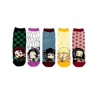 demon slayer adult pure cotton tube socks japanese style the new five colors cartoon daily necessities gifts