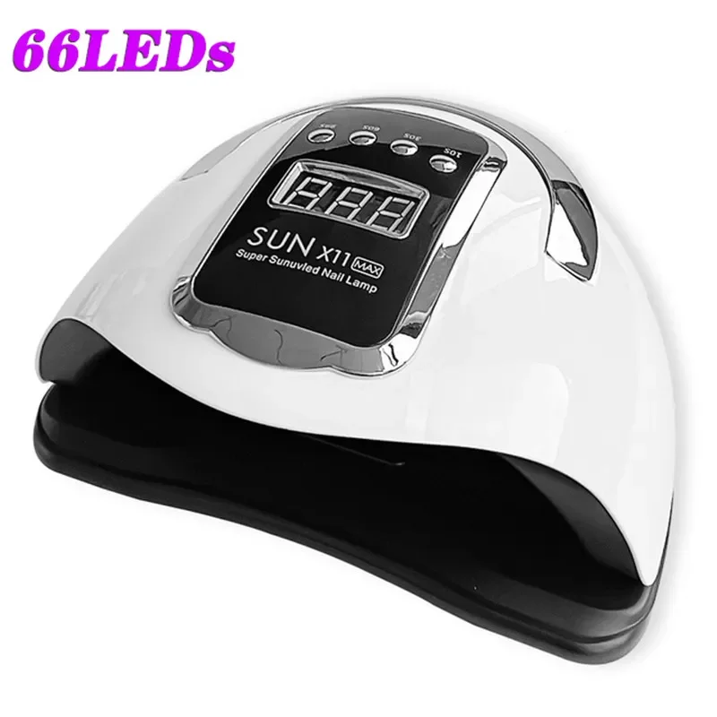 

NEW2023 280W Nail Drying Lamp For Manicure 66 Led UV Lamp For Nails Gel Polish Dryer With Smart Sensor Professional Nail Salon E