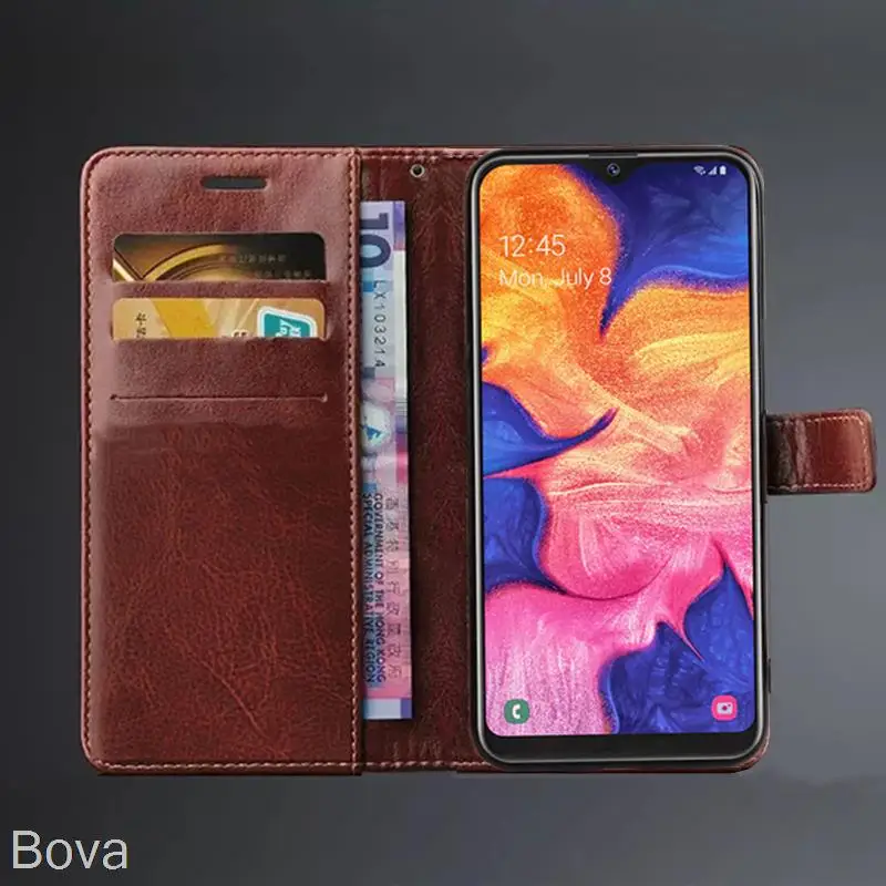 Чехол для Samsung Galaxy A10e держатель карт чехол из искусственной кожи флип-чехол Ретро