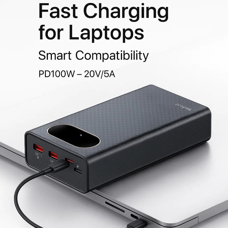 Корпус Power Bank PD100W с зимним улучшением, корпус «сделай сам» с батареей 6 × 2100, PPSPD3.0QC3.0 для ноутбука, телефона (art.: 3920d3cdccf57) - 3920d3cdccf57