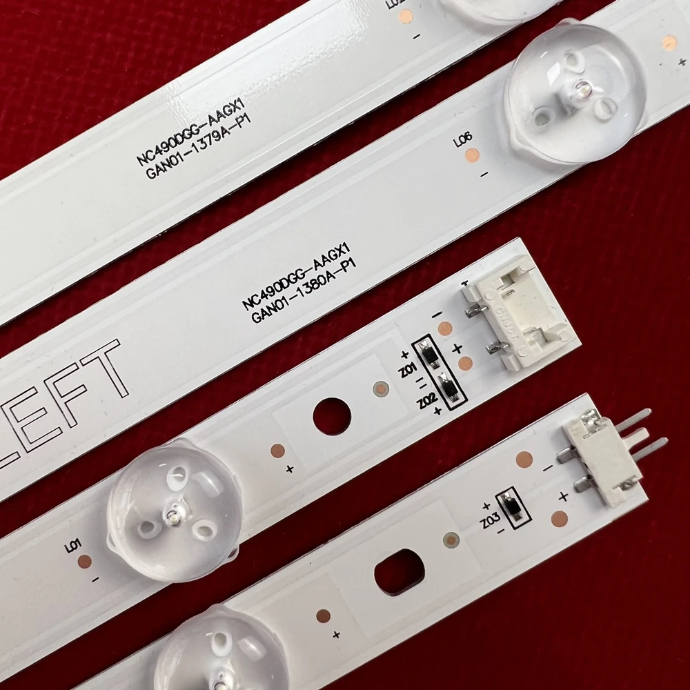 8 шт./комплект светодиодная подсветка для LG 49UK6200 49UK6300 49UJ630V 49LJ5500 49UJ635T NC490DGG