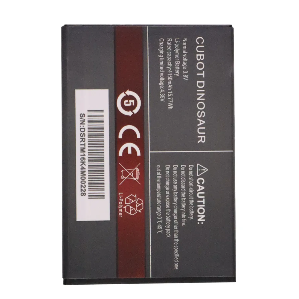 

Новая Оригинальная батарея CUBOT 4150 мАч для CUBOT Dinosaur, запасная резервная батарея