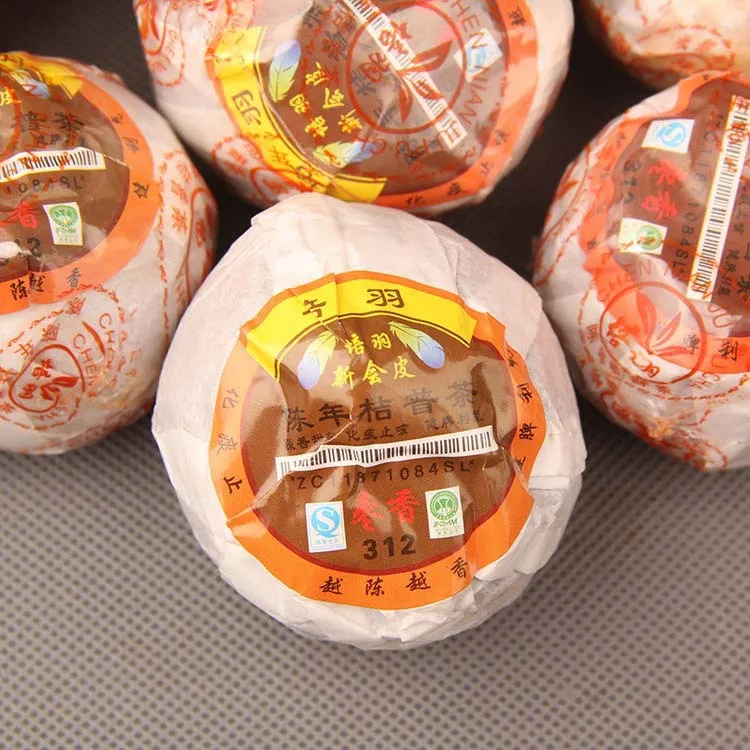 

2013 Xinhui Peel Chen Pi Chenpi Citrus Yunnan Shu Ripe Pu-erh Orange Tea Aged Peel Healthy Carehousehold products
