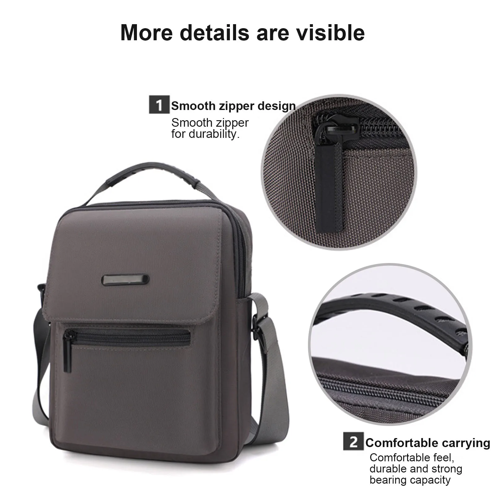 Casual Messenger Shoulder Bag Casual Vintage Messenger Shoulder Bag For Men Daily Essential