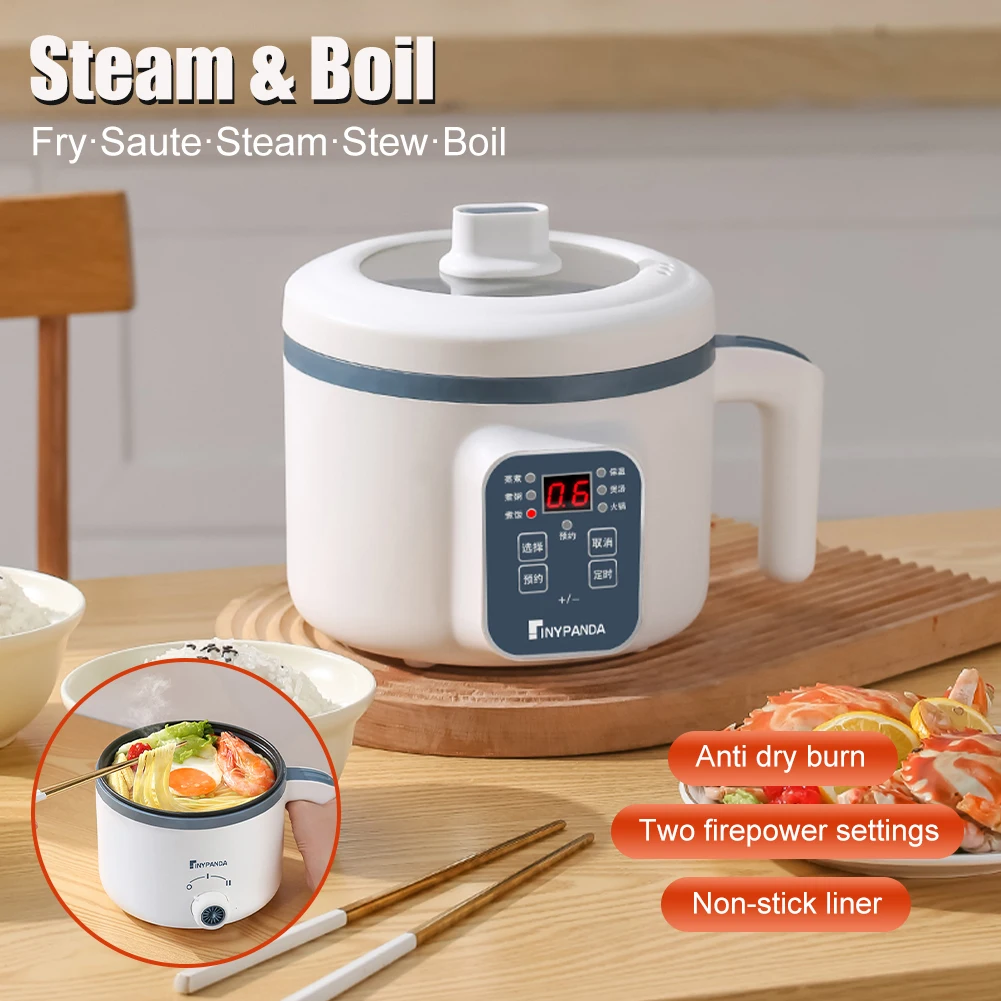 

220V Mini Multi Cooker Non-Stick Electric Cooker with Steamer Single Double Layer Rice Cooker Electric Hot Pot Smart Rice Cooker