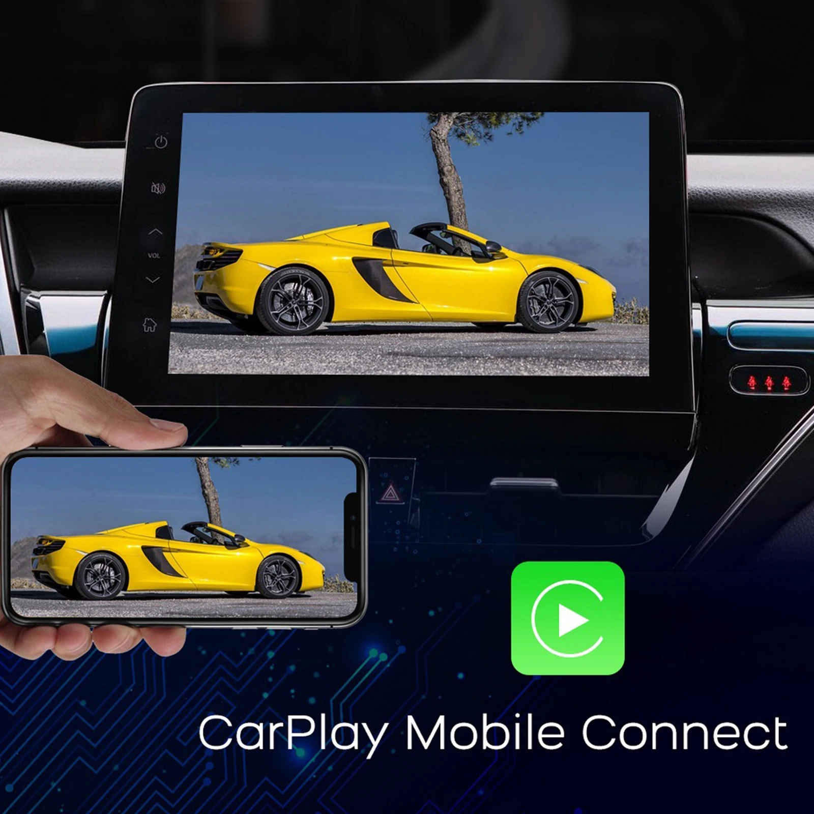Беспроводной адаптер для Carplay USB-адаптер Поддержка беспроводного экрана CarPlay и