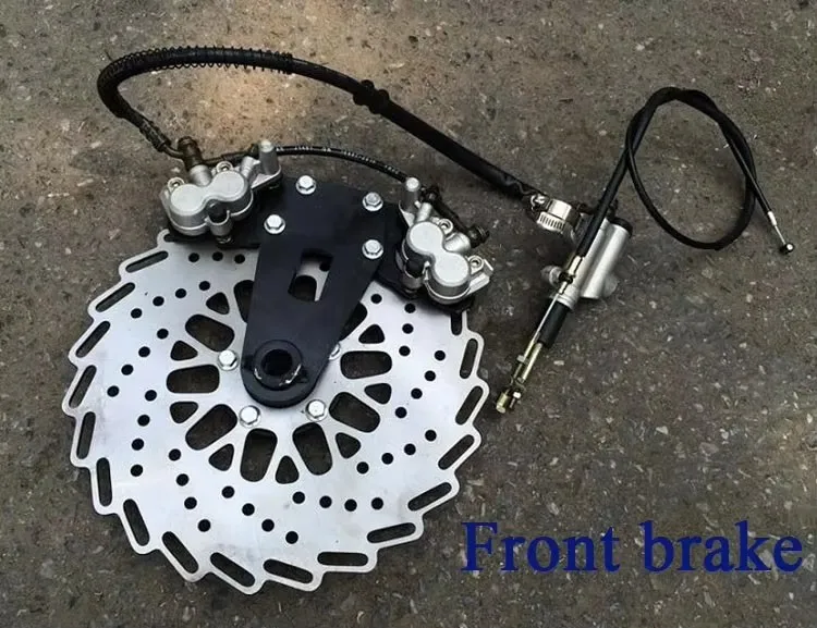Фото Комплект переднего тормозного суппорта и диска ZSDTRP для мотоциклов BMW R12, R50, R51, R71, Урал М1, М72, CJ-K750 SideCar, Урал CJ-K750 №2