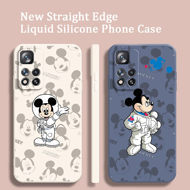 

Liquid Rope TPU Funda Mickey Astronaut Donald Duck Phone Case For Xiaomi Redmi Note 11 11S 11T 10S 10 9S 9T 9 8T 8 Pro Plus 5G