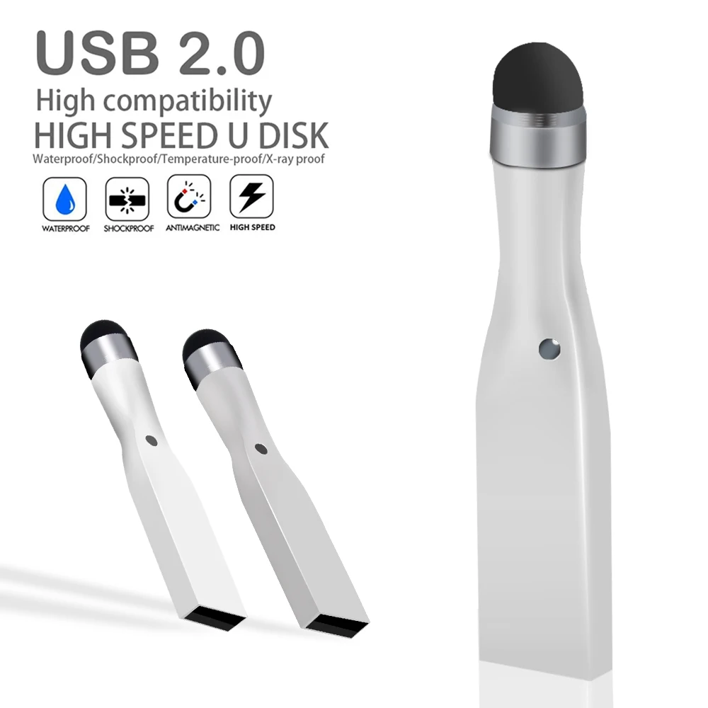 

Metal USB 2.0 Flash Drive 8GB 16GB 32GB Pendrive 64GB Memory Stick waterproof Pen Drive usb custom logo(over 10pcs for free)