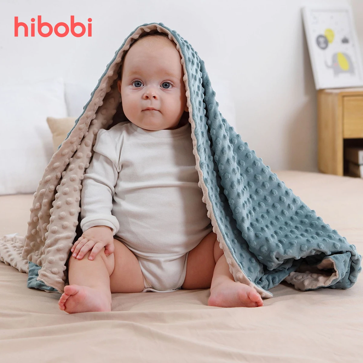 hiibobi Baby Blanket & Swaddling Newborn Thermal Fleece Blanket Bedding Set Cotton Quilt Infant Bedding Swaddle Wrap 100*75cm