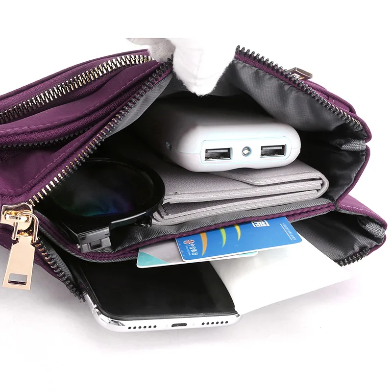 Fashion Trend Bag for Women Designer Shoulder Bags Casual Multi-layer Crossbody Bag Zipper Travel Phone Female Messenger Pouch
