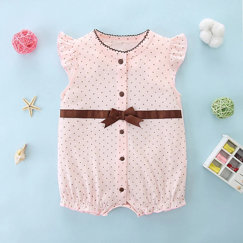 Комбинезон без рукавов для маленьких девочек Летний Тонкий комбинезон из