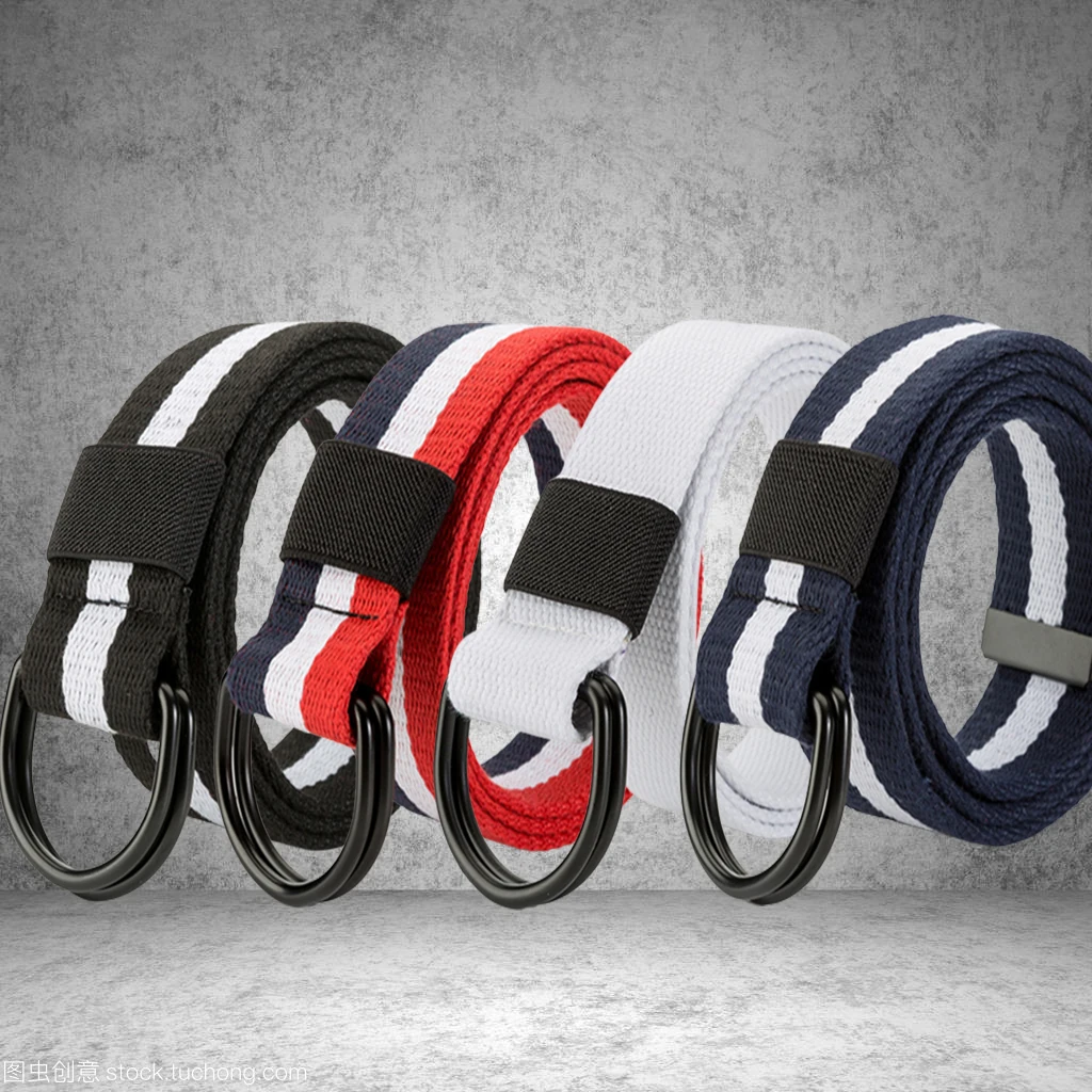 Ремень брезентовый унисекс Модный повседневный пояс для джинсов с двойной