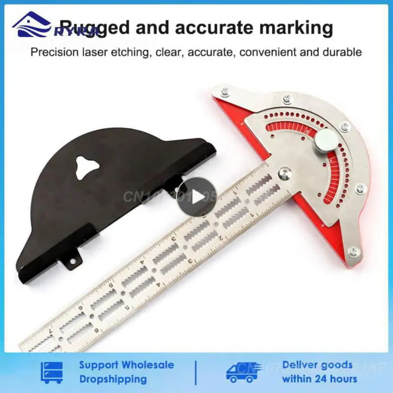 

Woodworkers Edge Rule Woodworking Ruler 20/15/10 Inch Angle Measure Stainless Steel Efficient Protractor Carpentry Tool