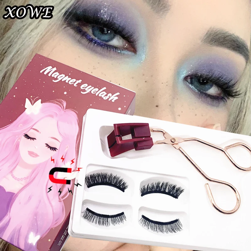 

Натуральные 3D Магнитные ресницы 2 пары, магнитные ресницы ручной работы, многоразовые магнитные накладные ресницы, поддержка прямой поставки