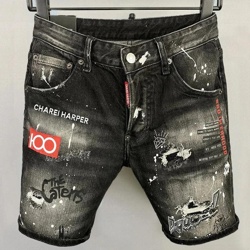 100-канальные Hochjektper dsq Мужские джинсы Элитный бренд Синие Высококачественные