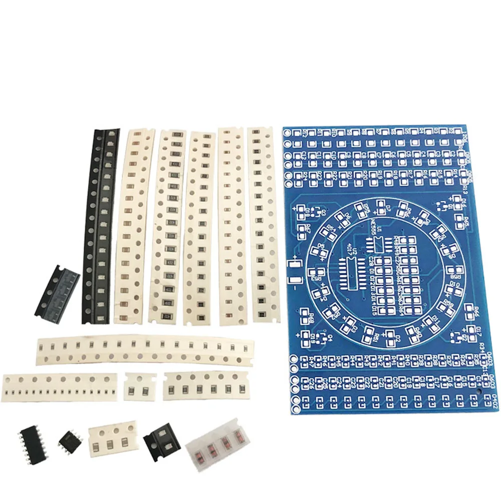 

SMT SMD Component Welding Practice Circuit Board Soldering DIY Resitor Diode Transistor Start Learning LED Electronic Training