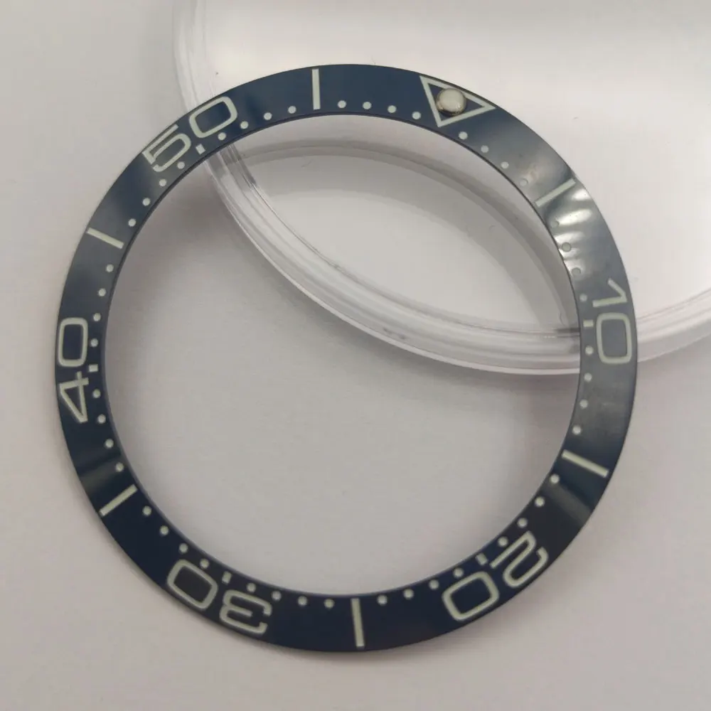 

38mm*30.6mm Super Green Luminous Bezel Ring Insert Blue Ceramic Watch Bezel Fits GMT/SUB Automatic Watch