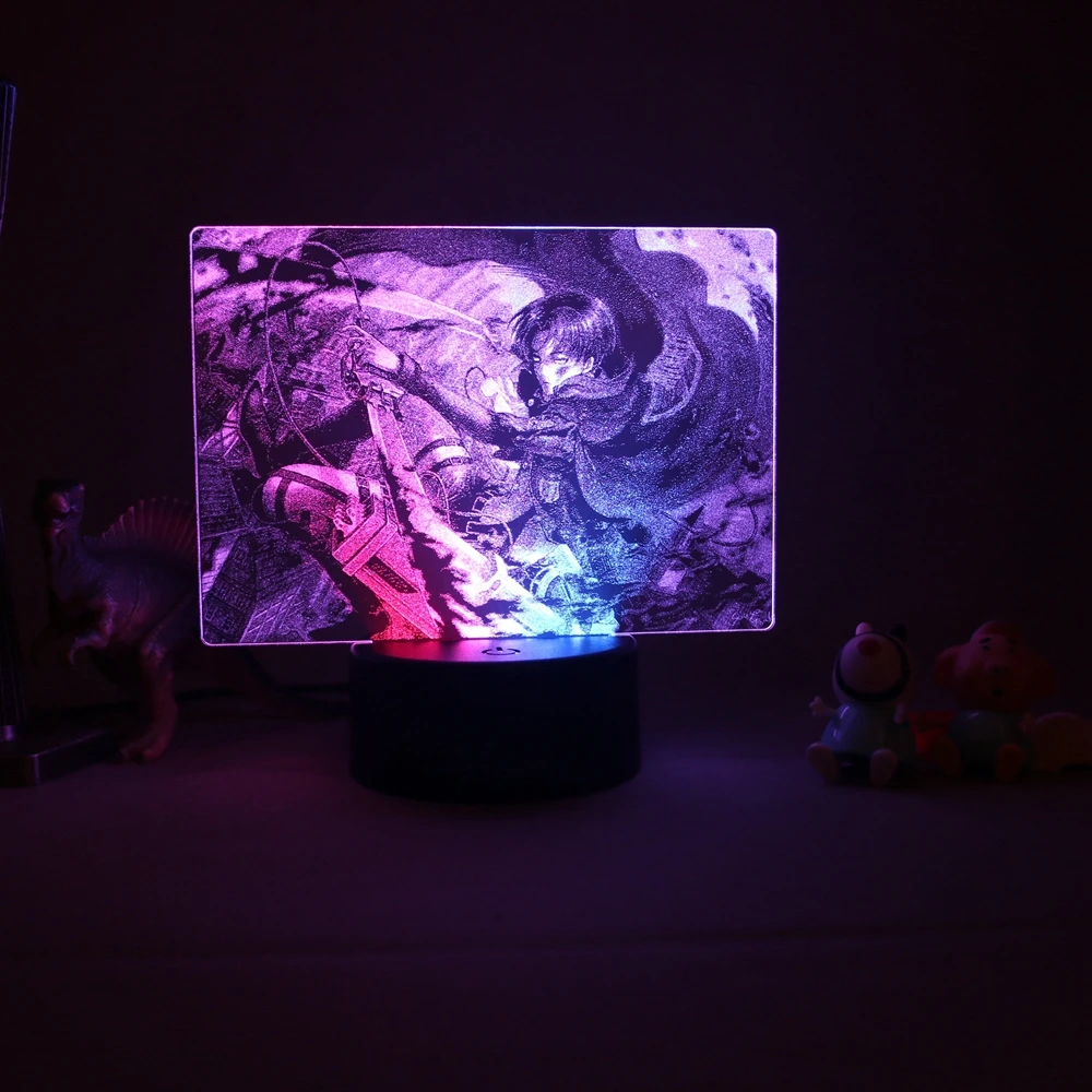 Светодиодсветильник двухцветная аниме-лампа атака на Титанов | Ночники